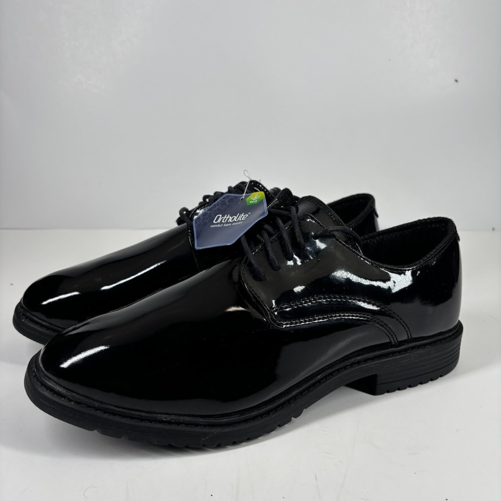 Original S.W.A.T. 118001 Men's US 10 Black High Gloss Dress Oxford Uniform Shoes